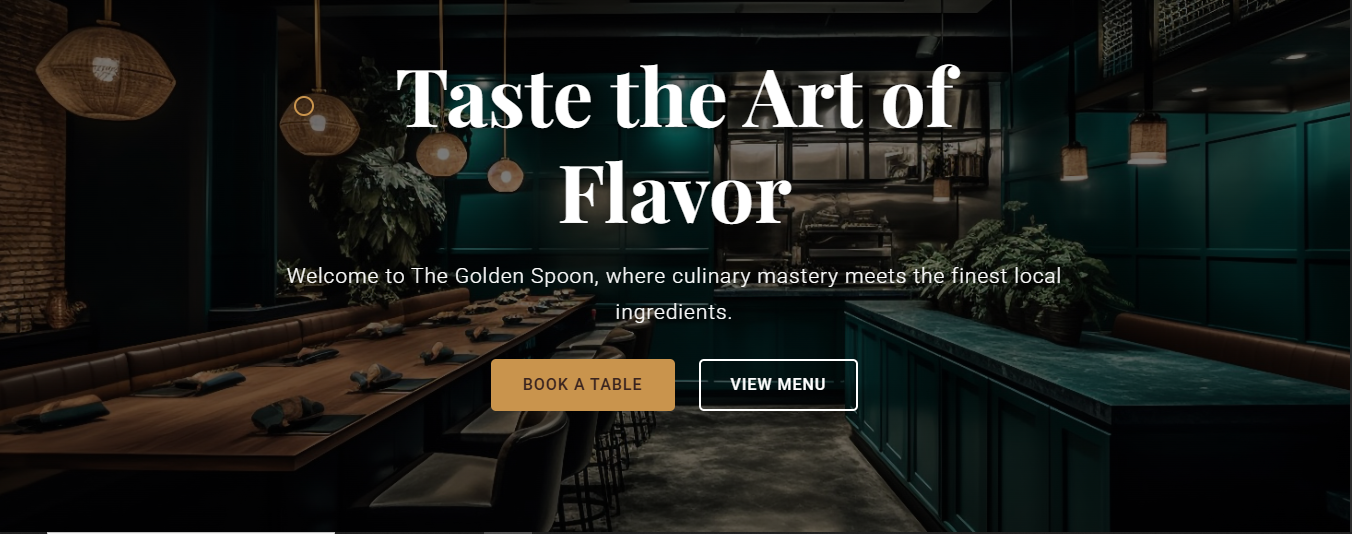 The Golden Spoon – Restaurant HTML Template Preview